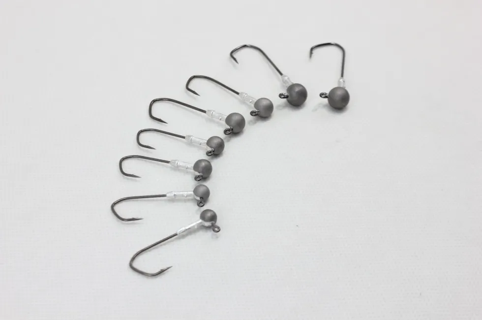 Tungsten Football Jig Head - High-Density Bass Jig Head with Premium Hook